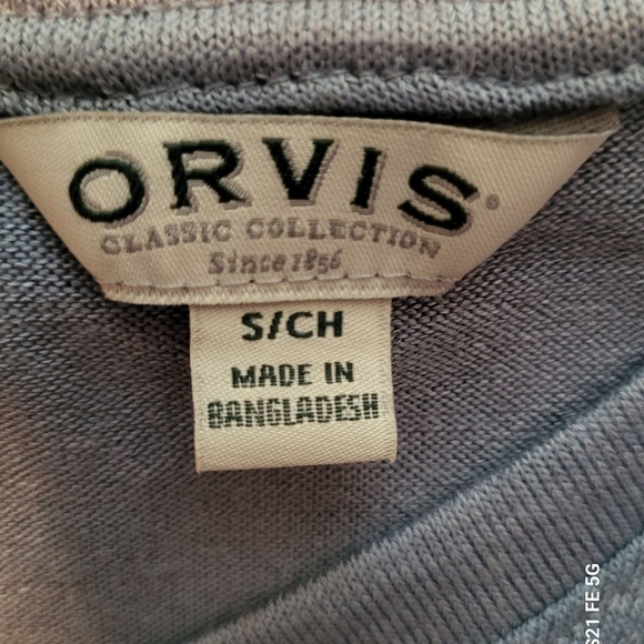 Orvis Women's Blue V-Neck Top, Small, EUC - Picture 3 of 5